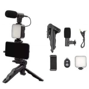 KIT DE VIDEO  CON ILUMINACION Y MICROFONO :